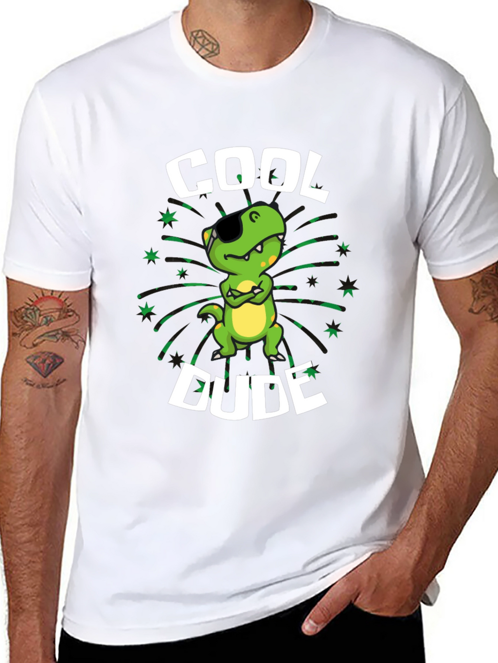 Cool Dude T-Shirt - Dinosaur Graphic