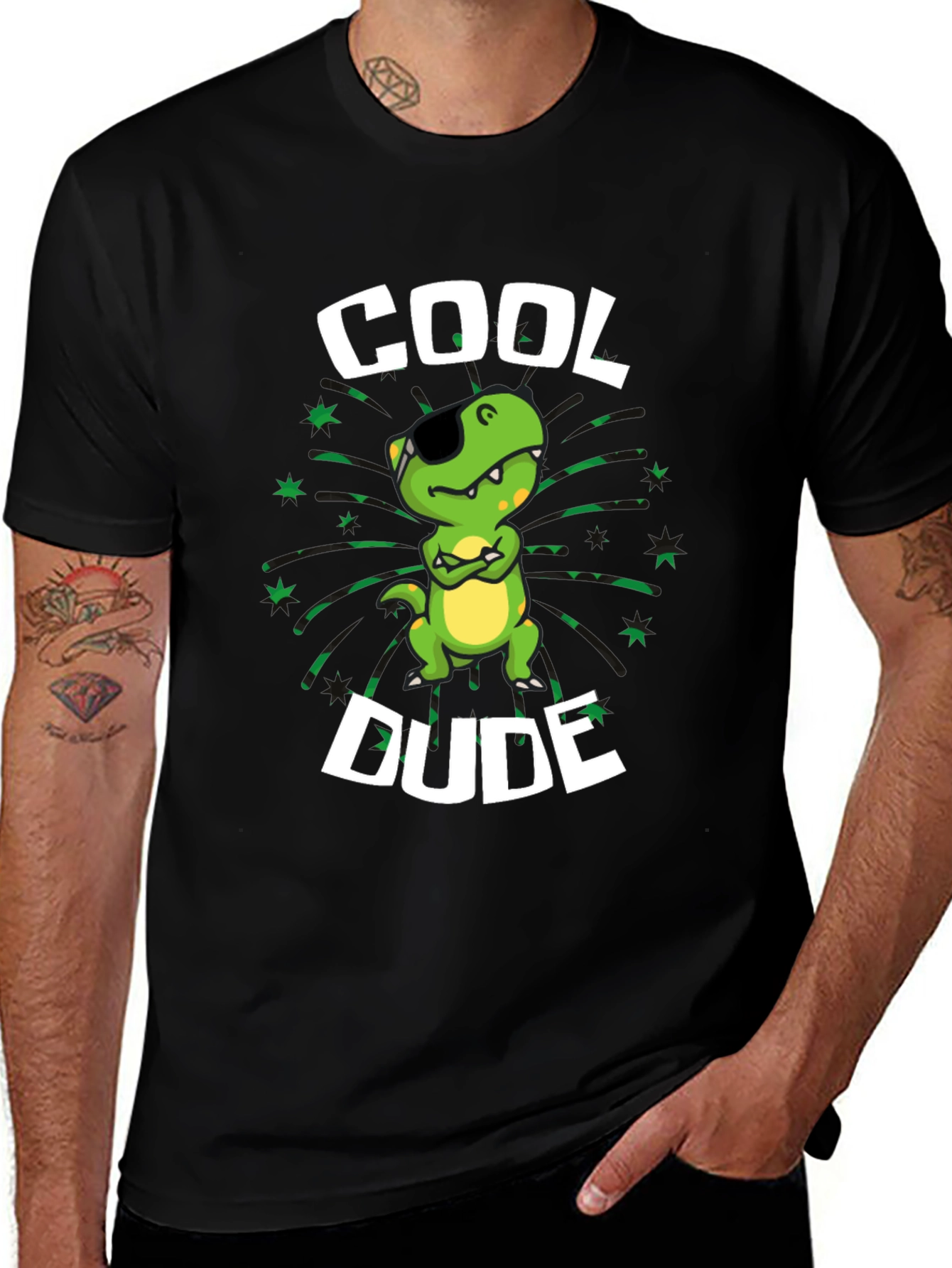Cool Dude T-Shirt - Dinosaur Graphic