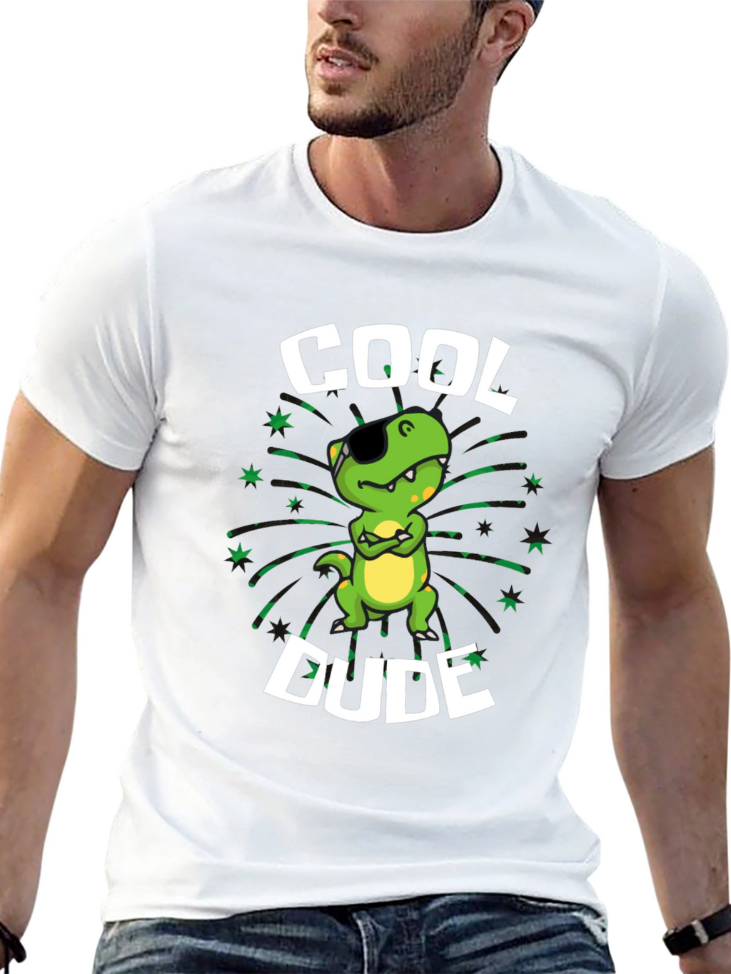 Cool Dude T-Shirt - Dinosaur Graphic