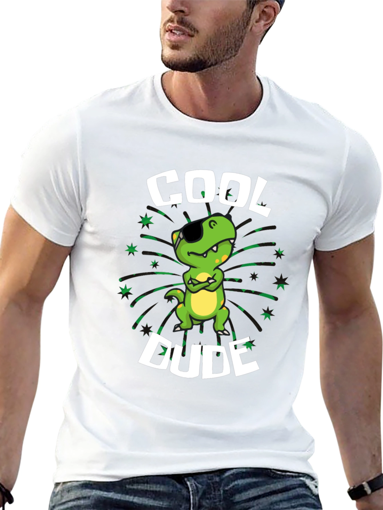 Cool Dude T-Shirt - Dinosaur Graphic
