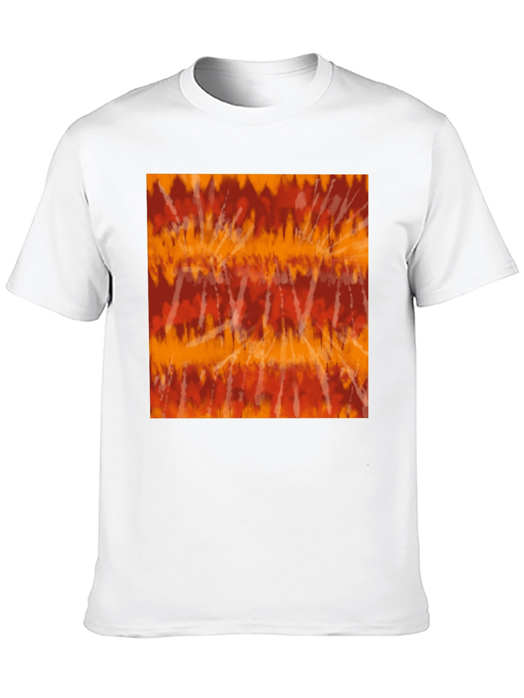 Retro Tie-Dye Graphic Tee - Casual Black T-Shirt