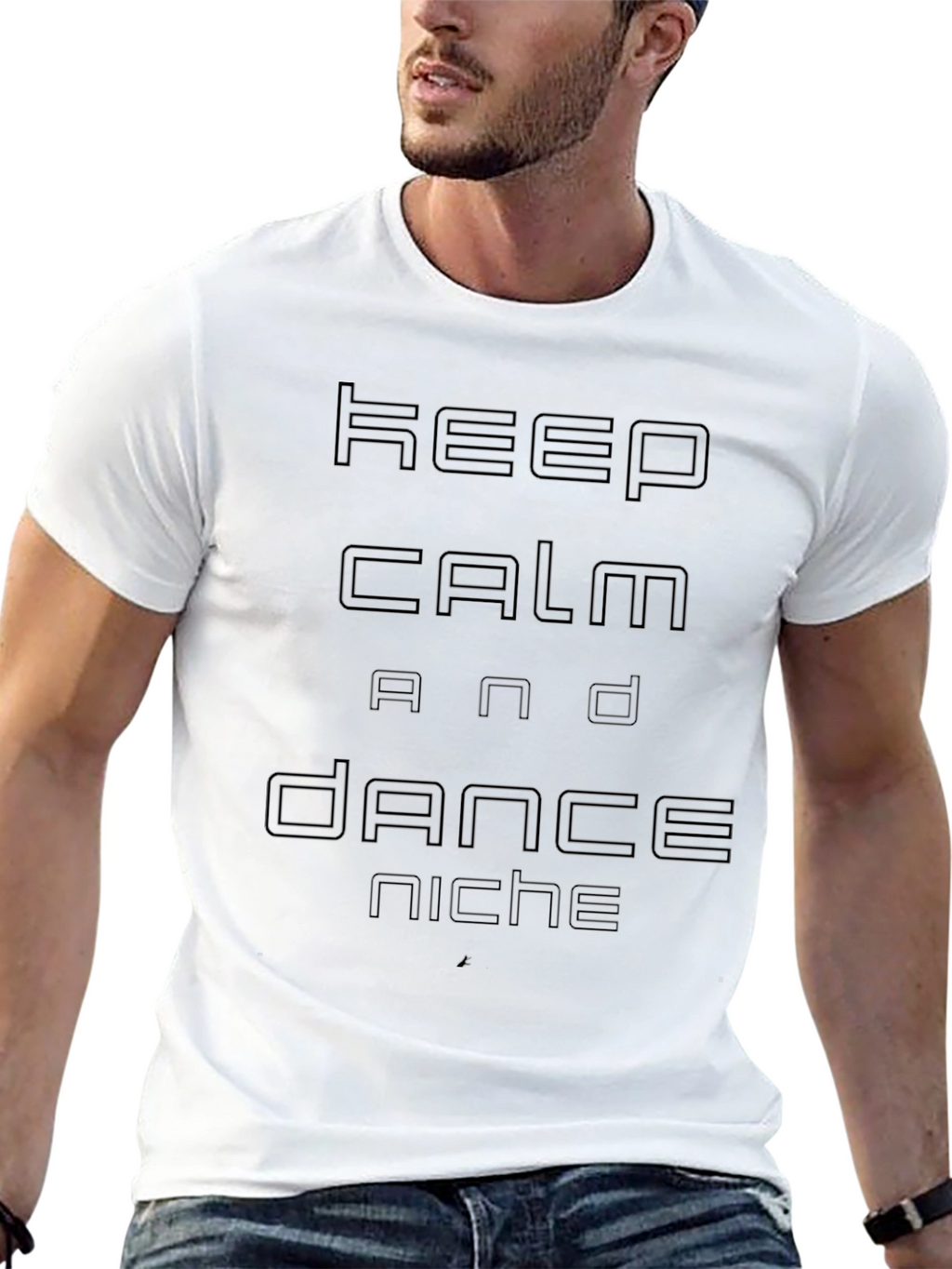 Keep Calm and Dance Niche Black T-Shirt