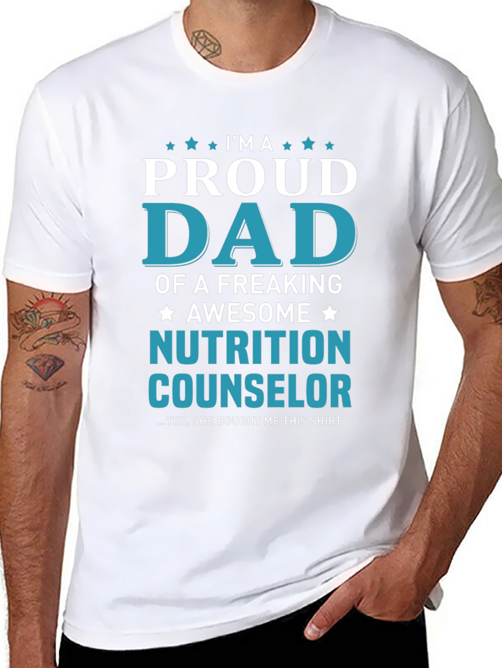 Proud Dad of Nutrition Counselor T-Shirt