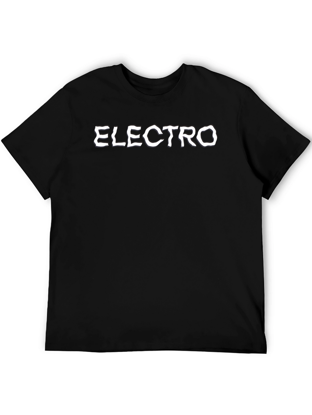 Electro Graphic Print Black T-Shirt