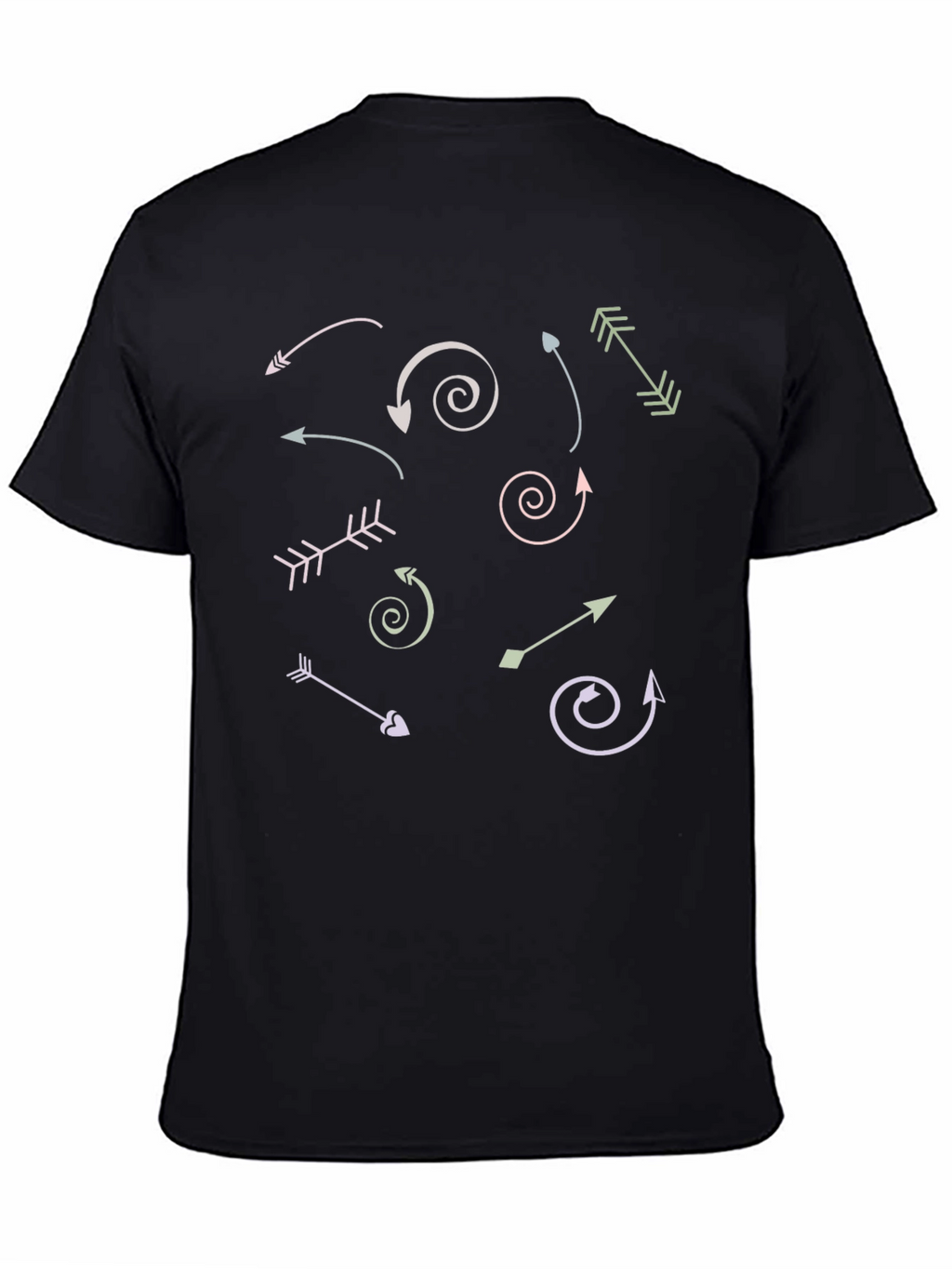 Arrow Graphic Print Crew Neck T-Shirt