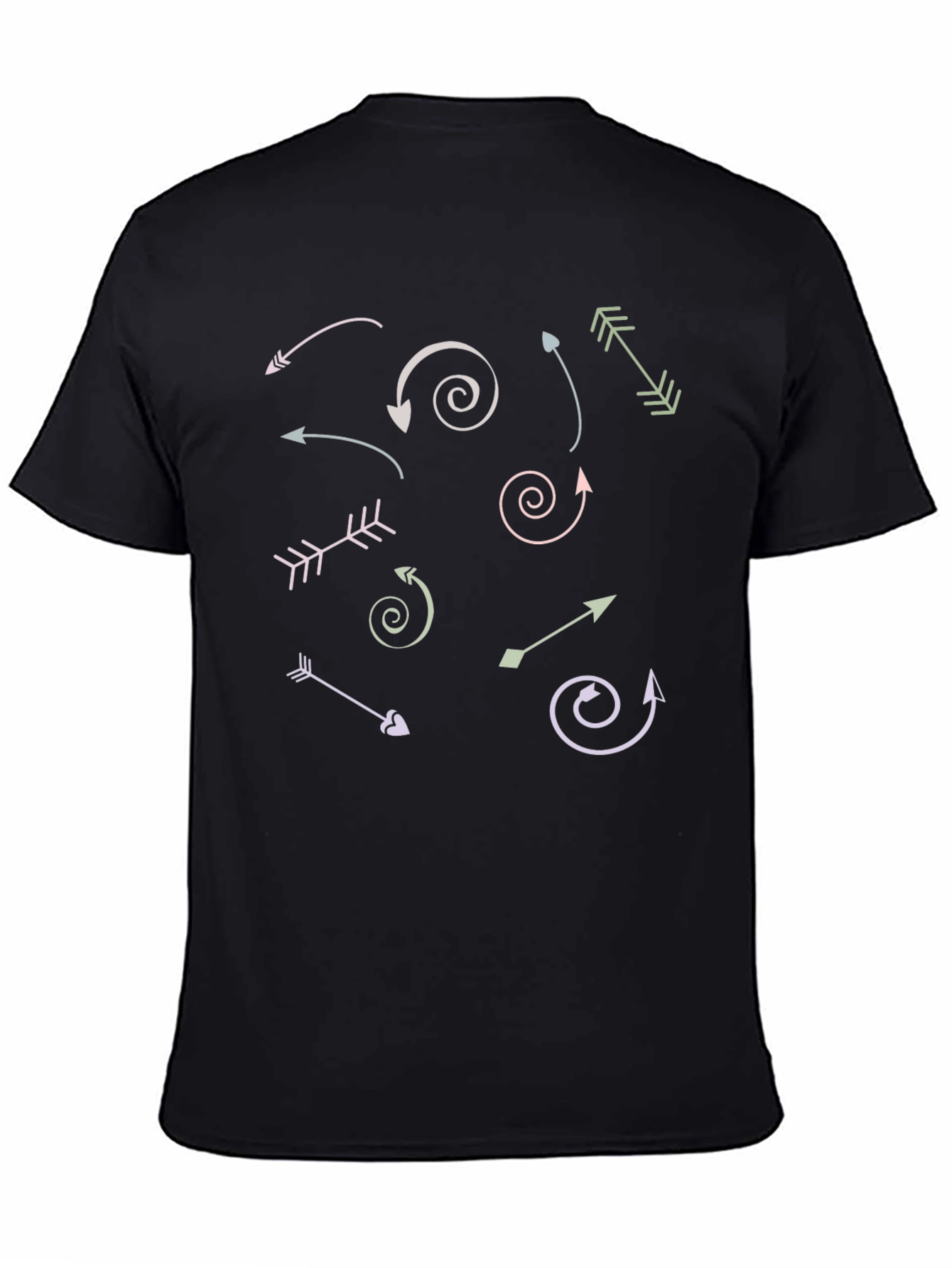 Arrow Graphic Print Crew Neck T-Shirt