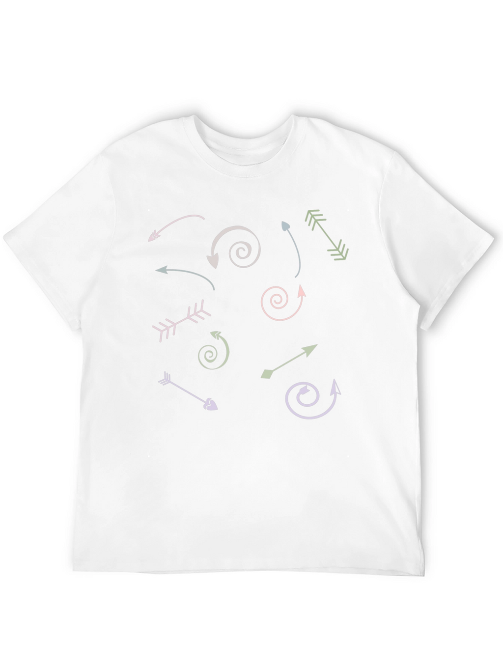 Arrow Graphic Print Crew Neck T-Shirt