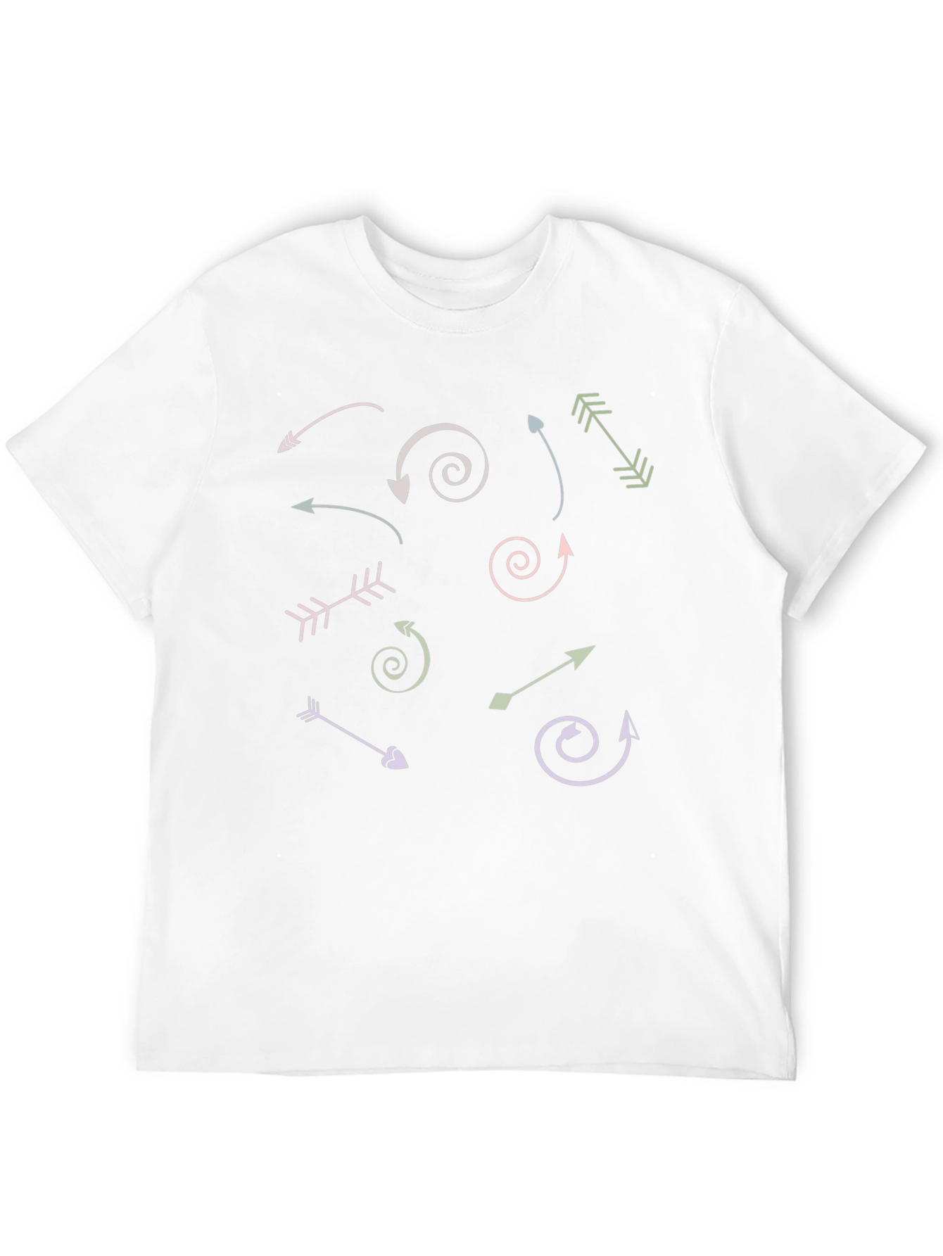 Arrow Graphic Print Crew Neck T-Shirt