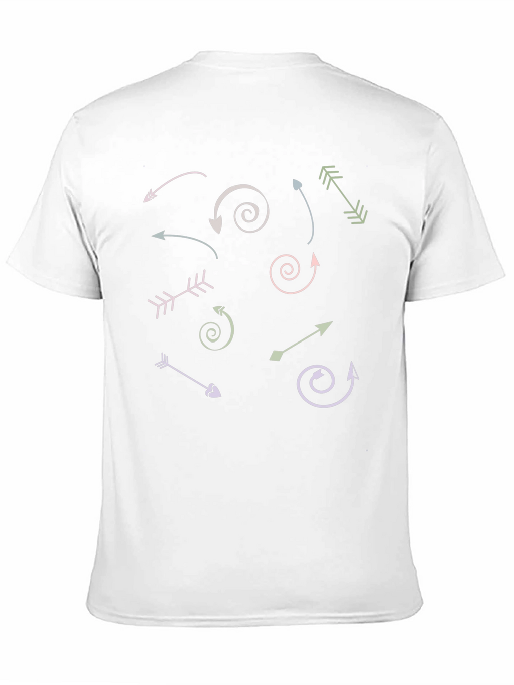 Arrow Graphic Print Crew Neck T-Shirt