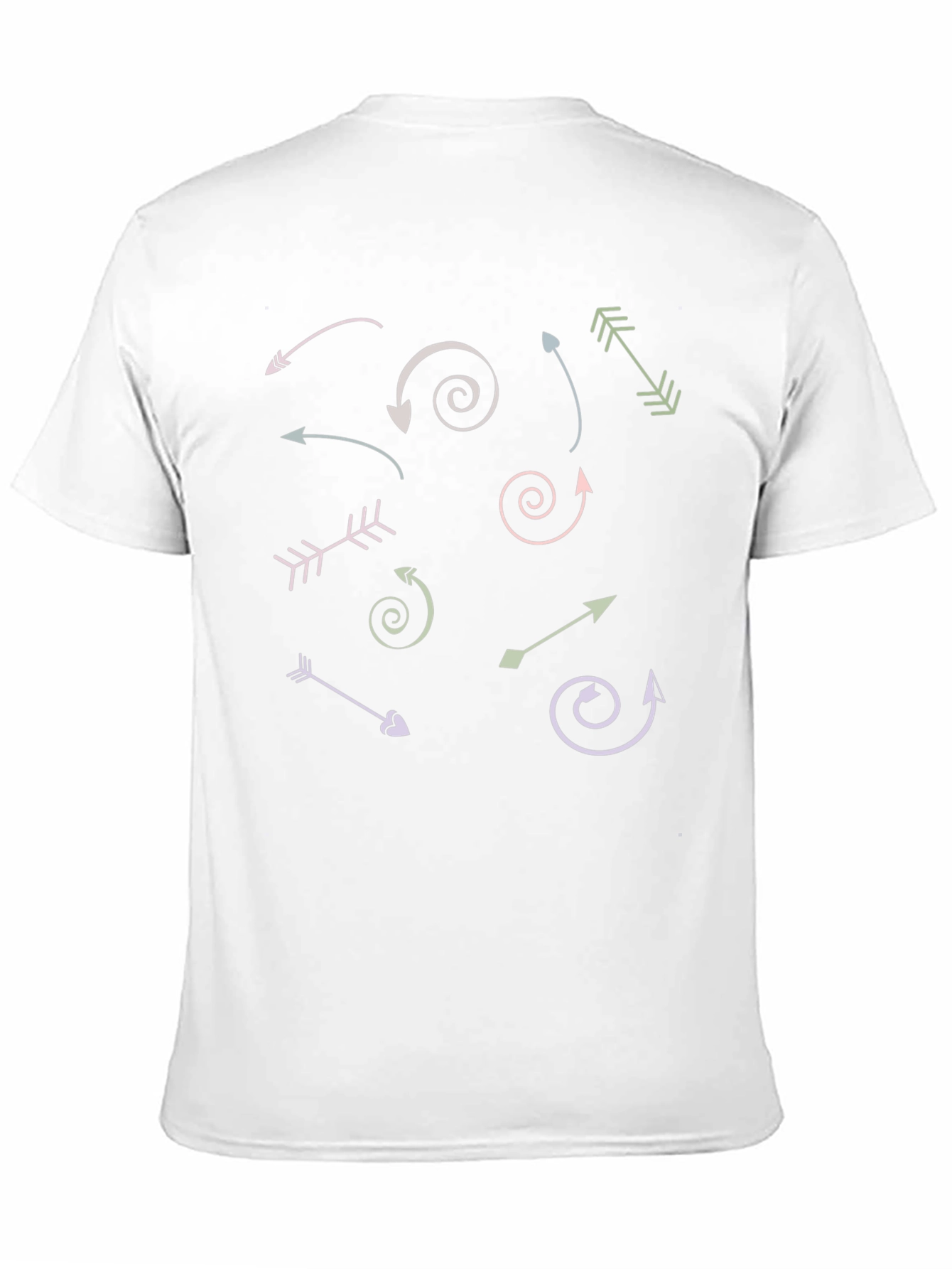Arrow Graphic Print Crew Neck T-Shirt