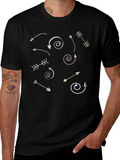 Arrow Graphic Print Crew Neck T-Shirt