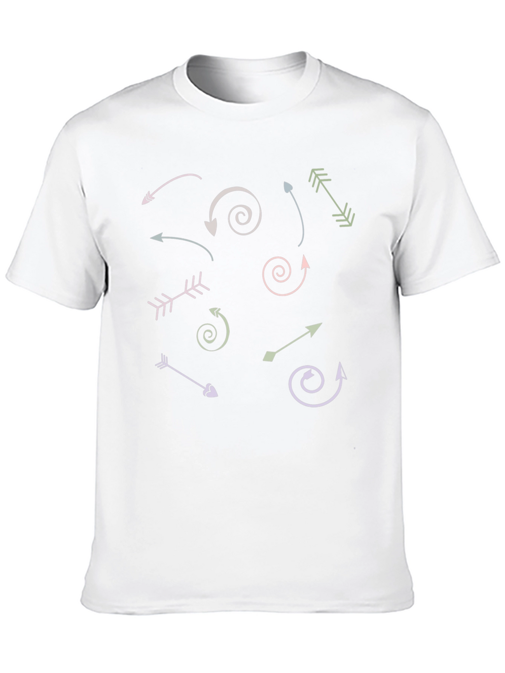Arrow Graphic Print Crew Neck T-Shirt