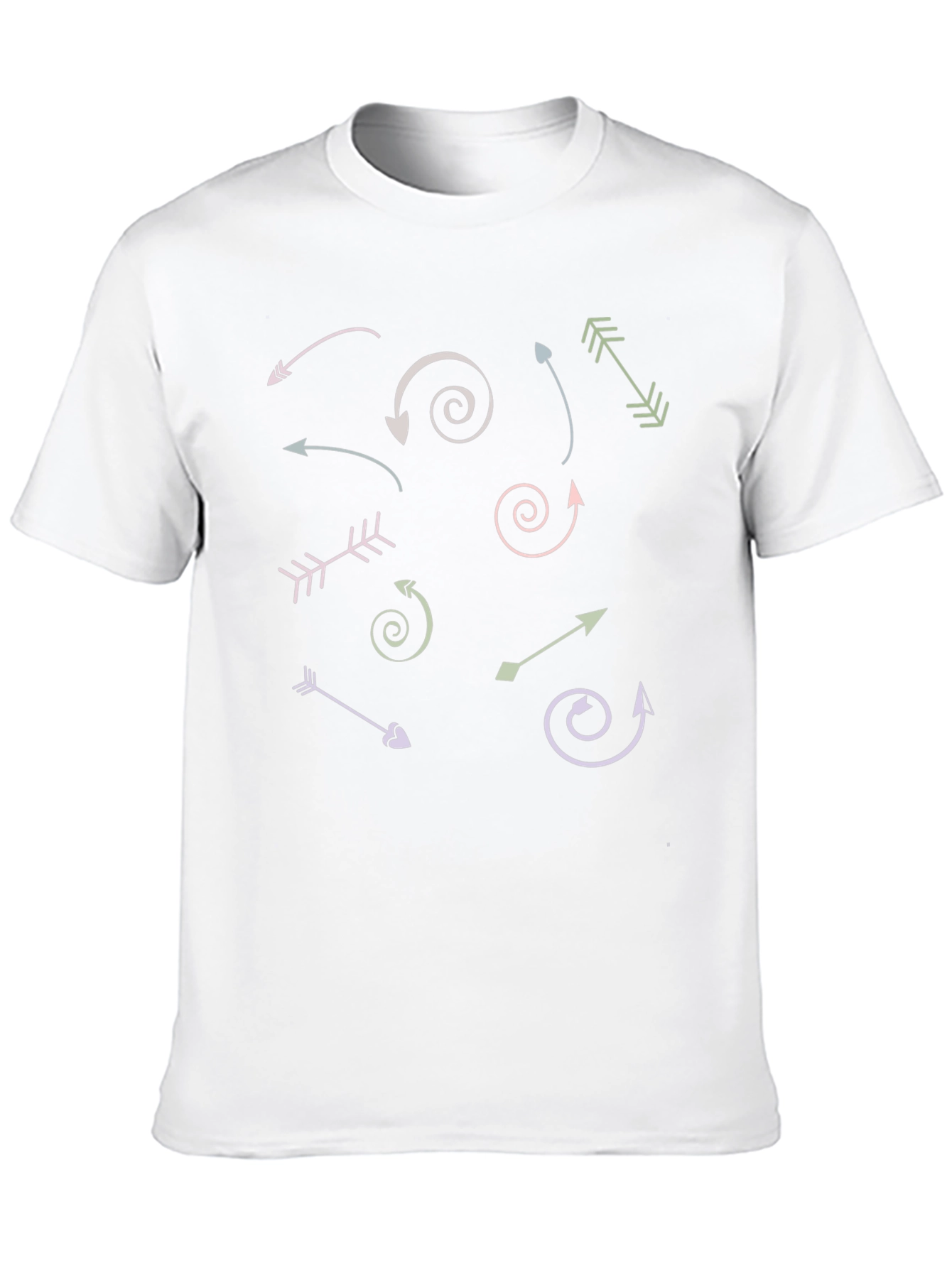 Arrow Graphic Print Crew Neck T-Shirt