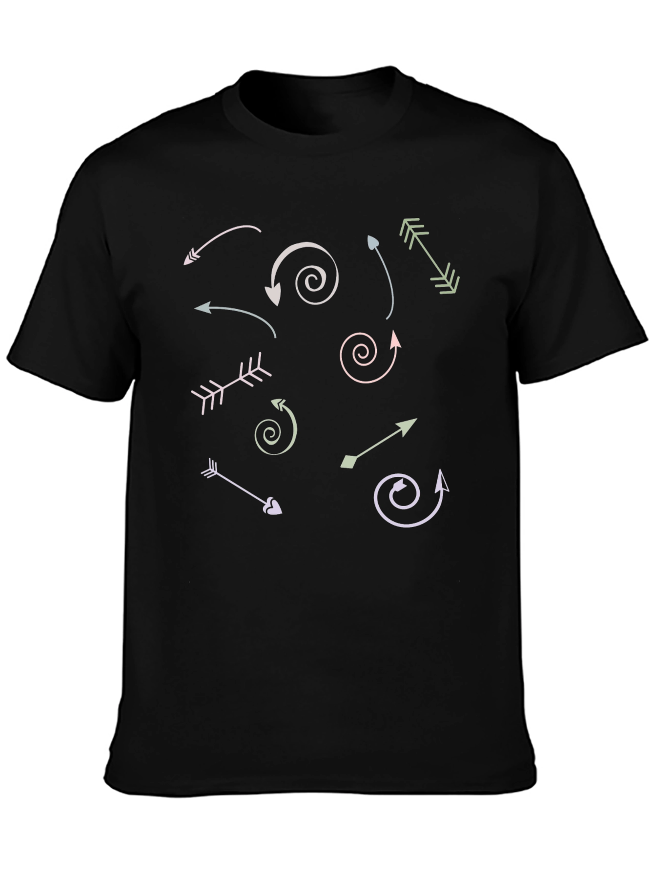 Arrow Graphic Print Crew Neck T-Shirt