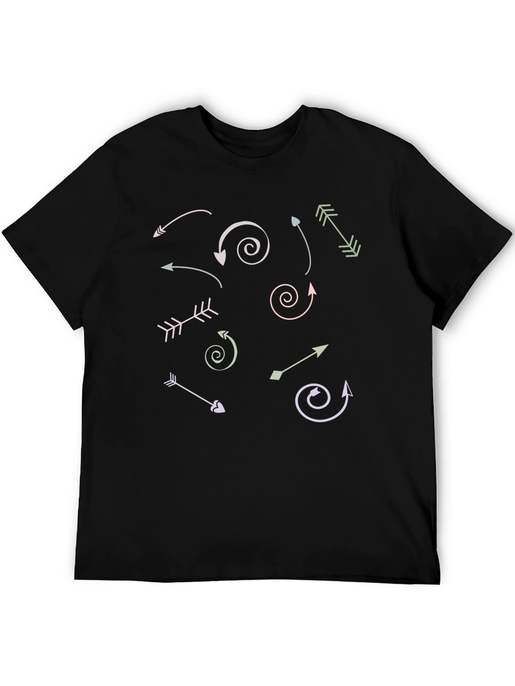 Arrow Graphic Print Crew Neck T-Shirt