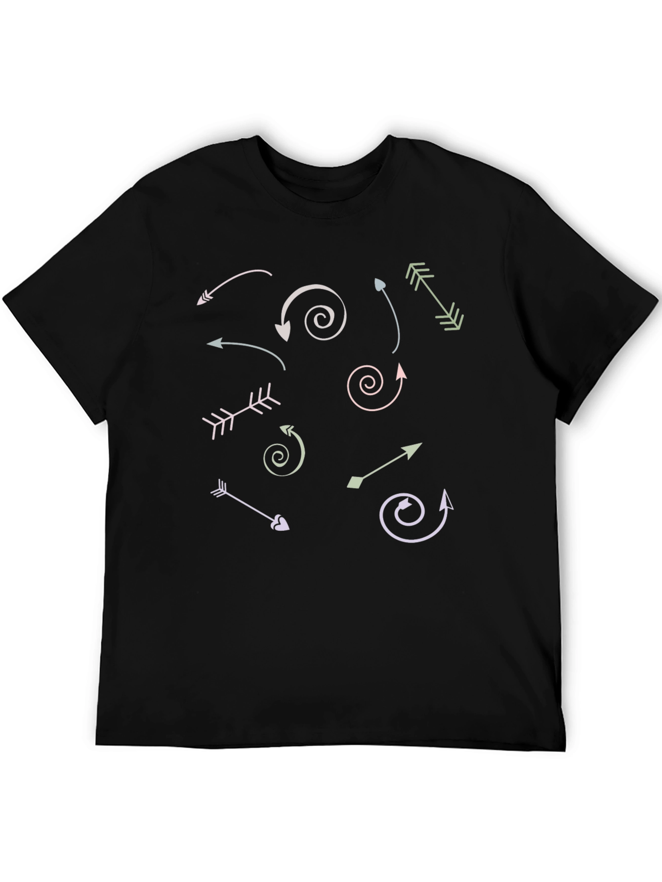 Arrow Graphic Print Crew Neck T-Shirt