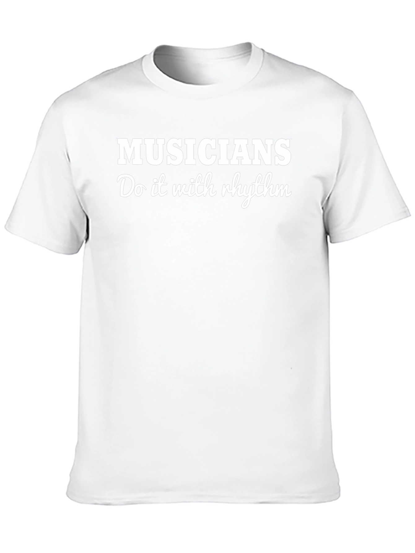 Musicians Do It With Rhythm Black T-Shirt