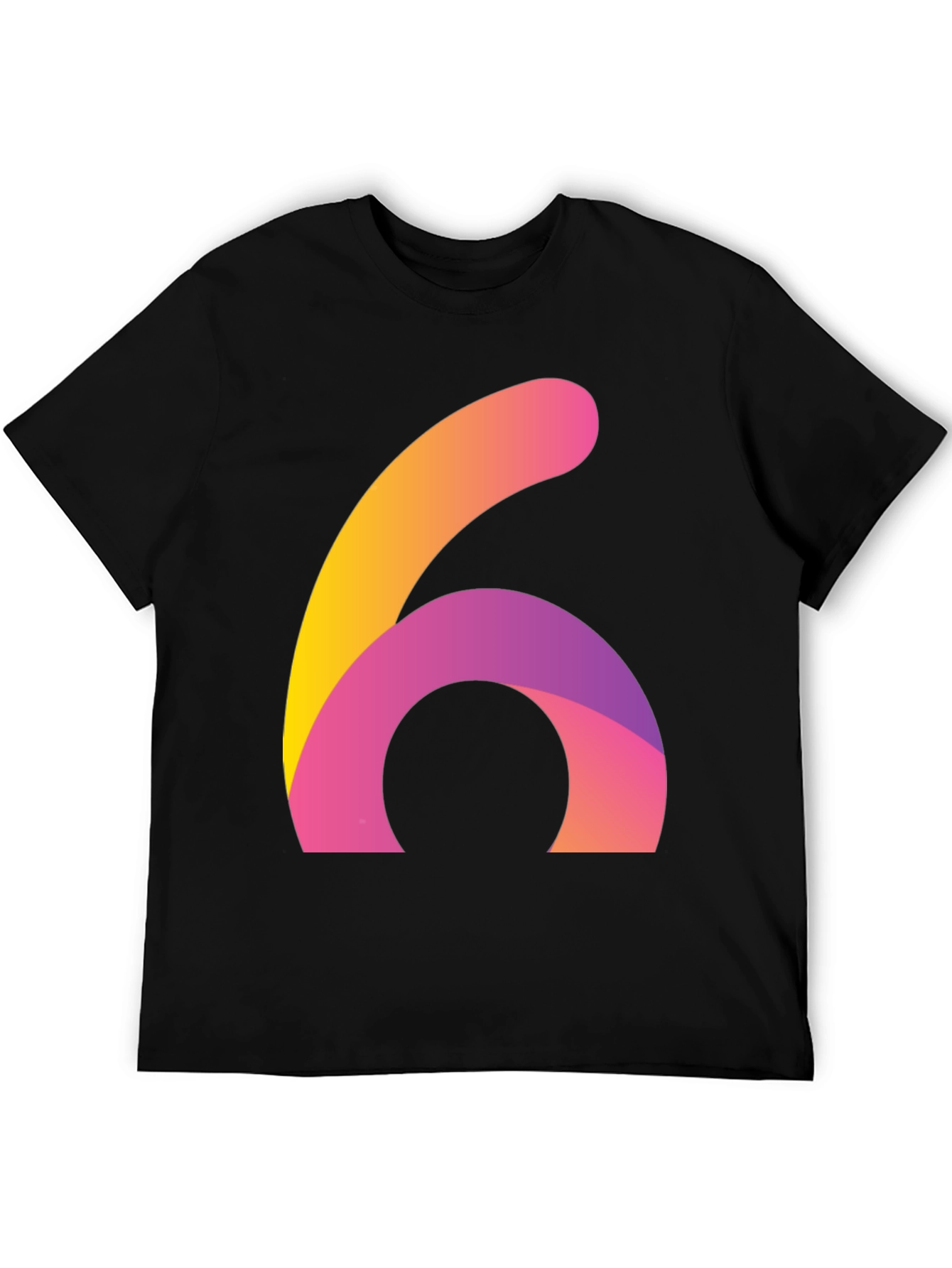 Abstract Number Six Graphic Tee