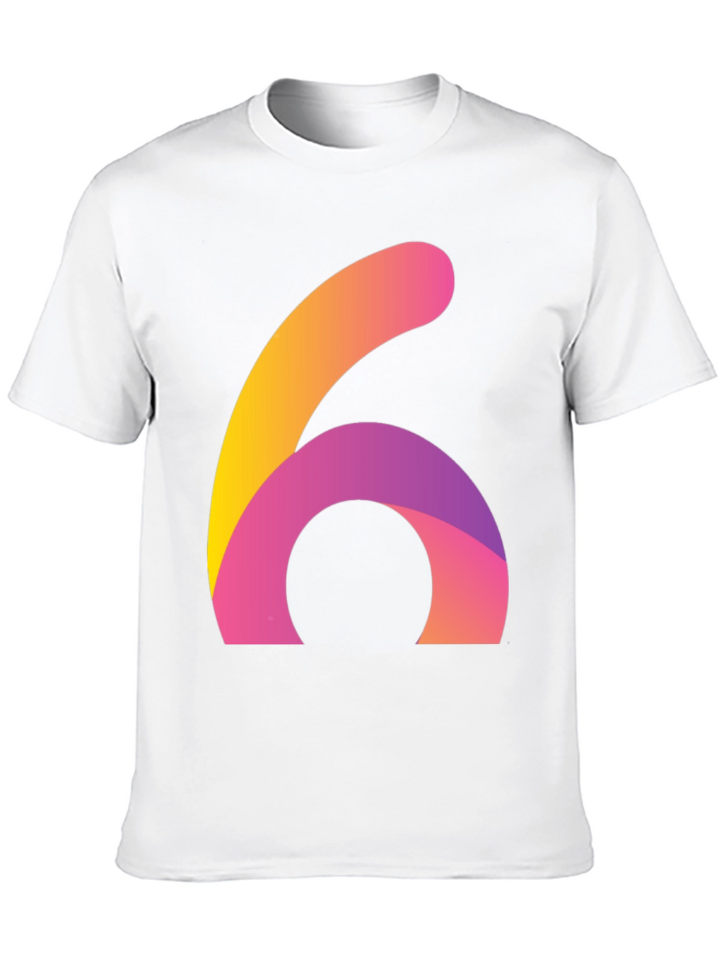 Abstract Number Six Graphic Tee