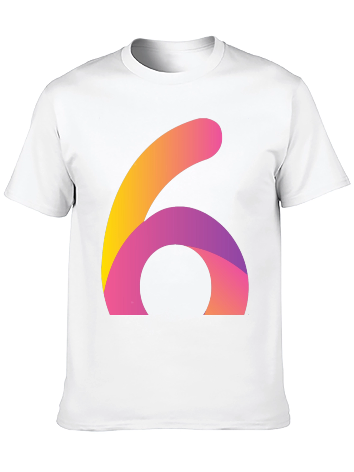 Abstract Number Six Graphic Tee