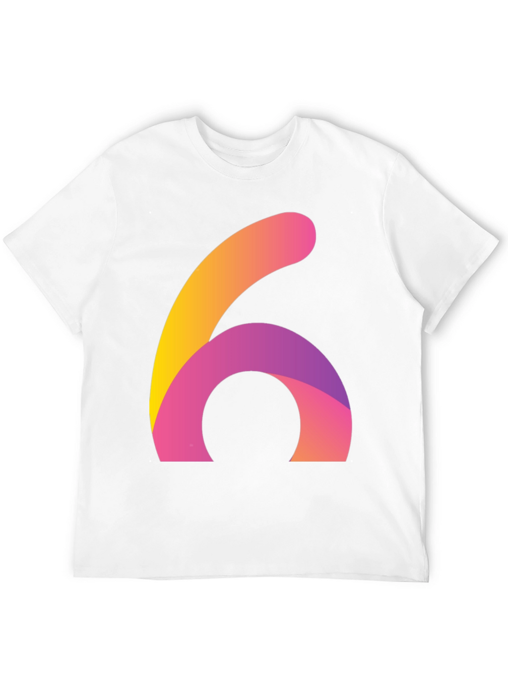 Abstract Number Six Graphic Tee