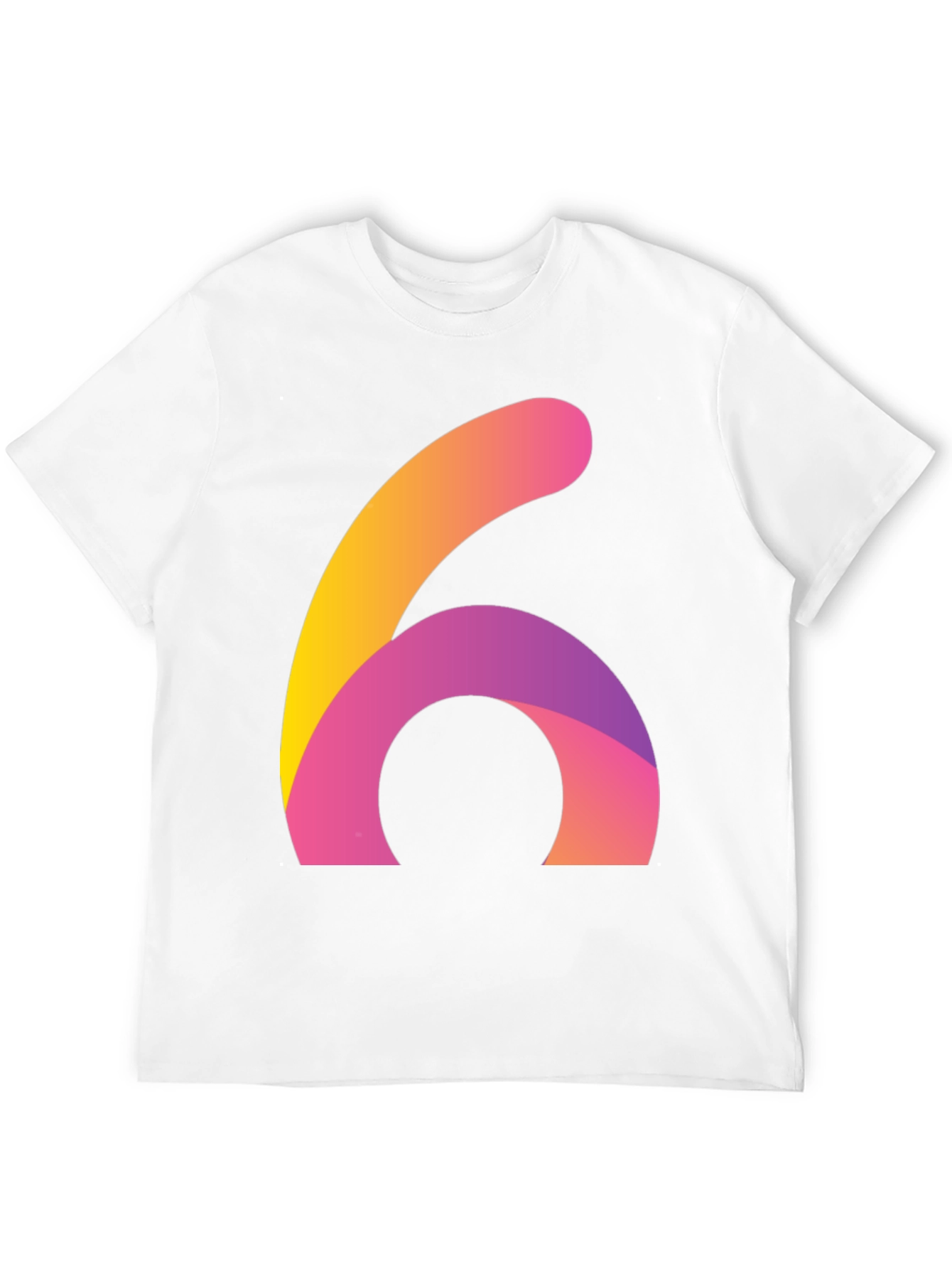 Abstract Number Six Graphic Tee