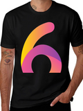 Abstract Number Six Graphic Tee