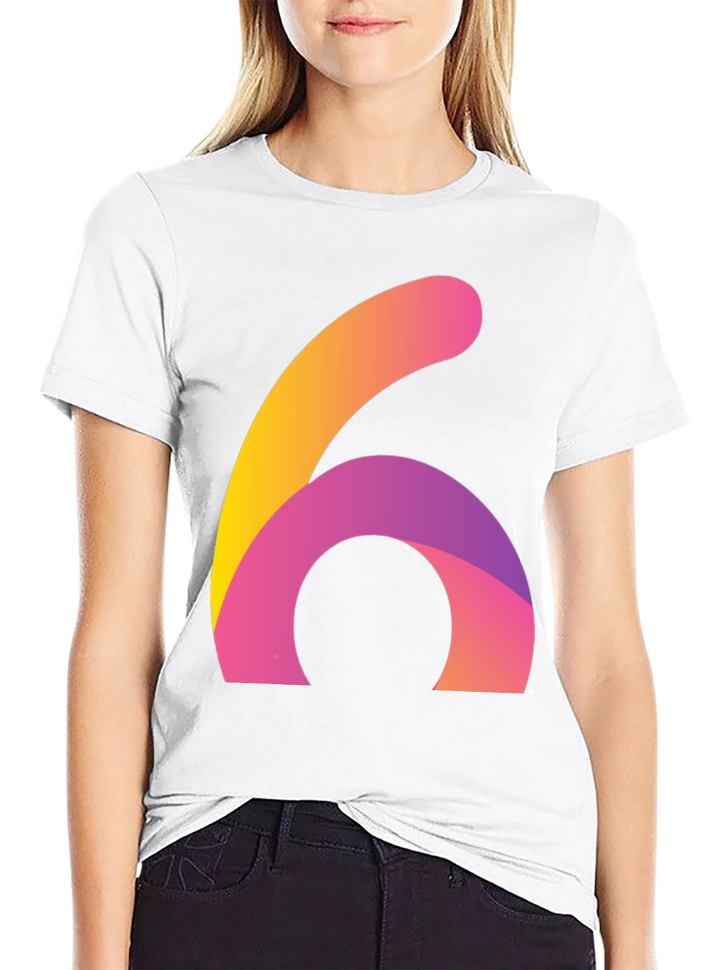 Abstract Number Six Graphic Tee