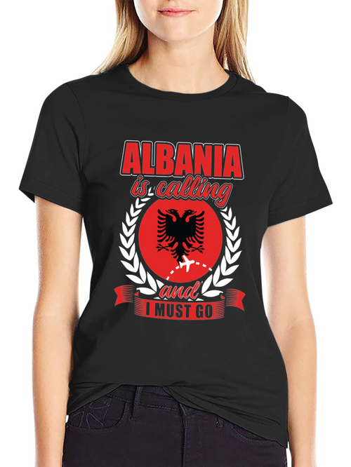 Albania Calling Graphic Tee - Travel Shirt
