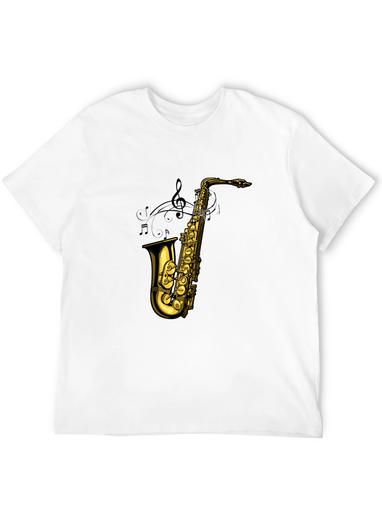 Saxophone Graphic Tee - Musical Instrument T-Shirt