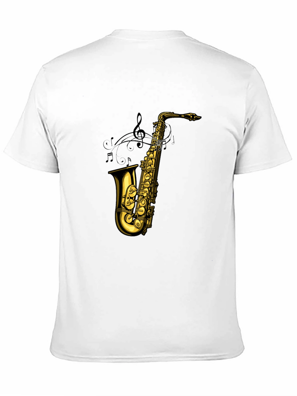 Saxophone Graphic Tee - Musical Instrument T-Shirt