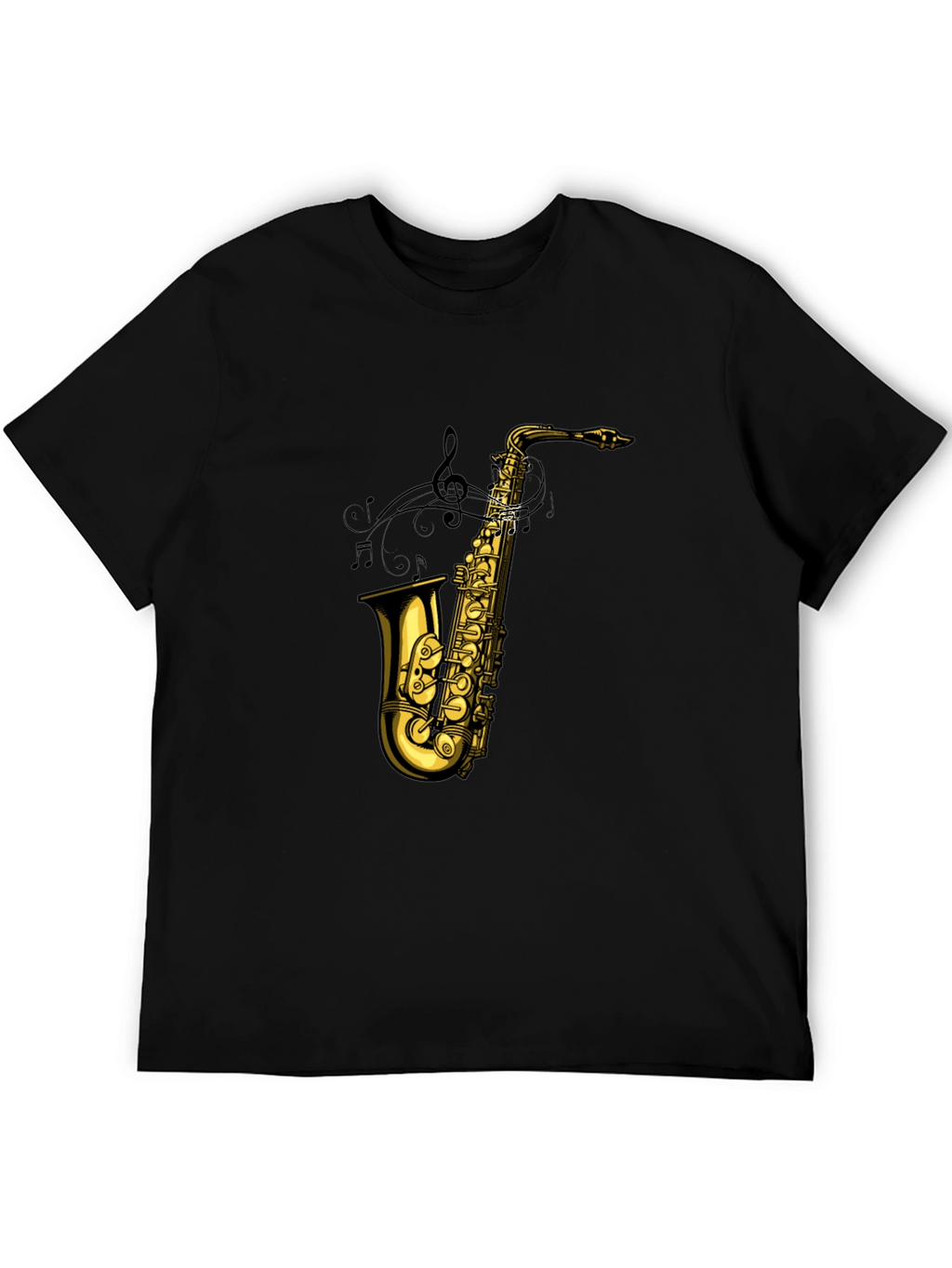 Saxophone Graphic Tee - Musical Instrument T-Shirt