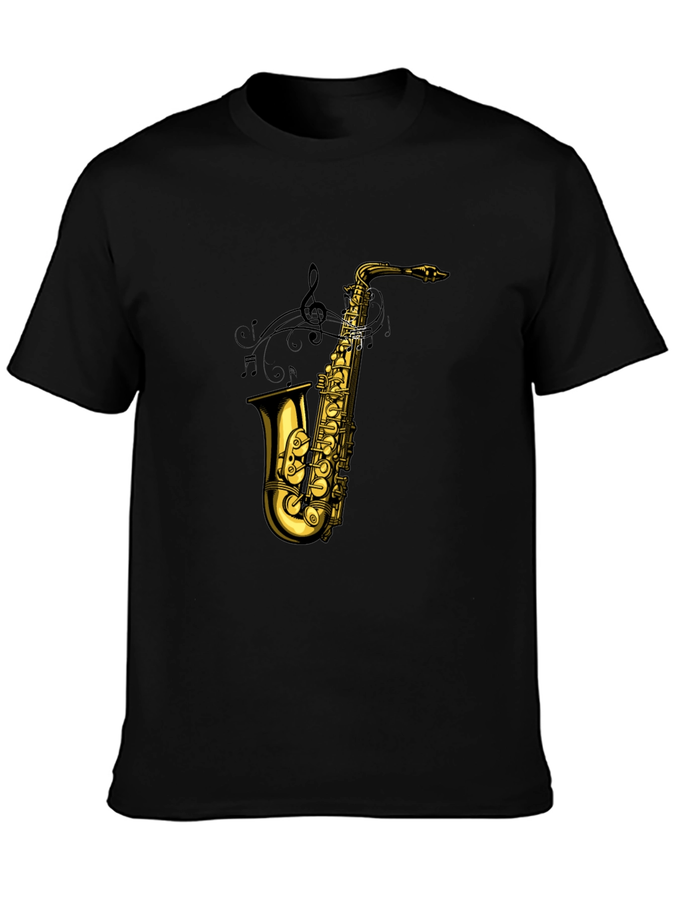 Saxophone Graphic Tee - Musical Instrument T-Shirt