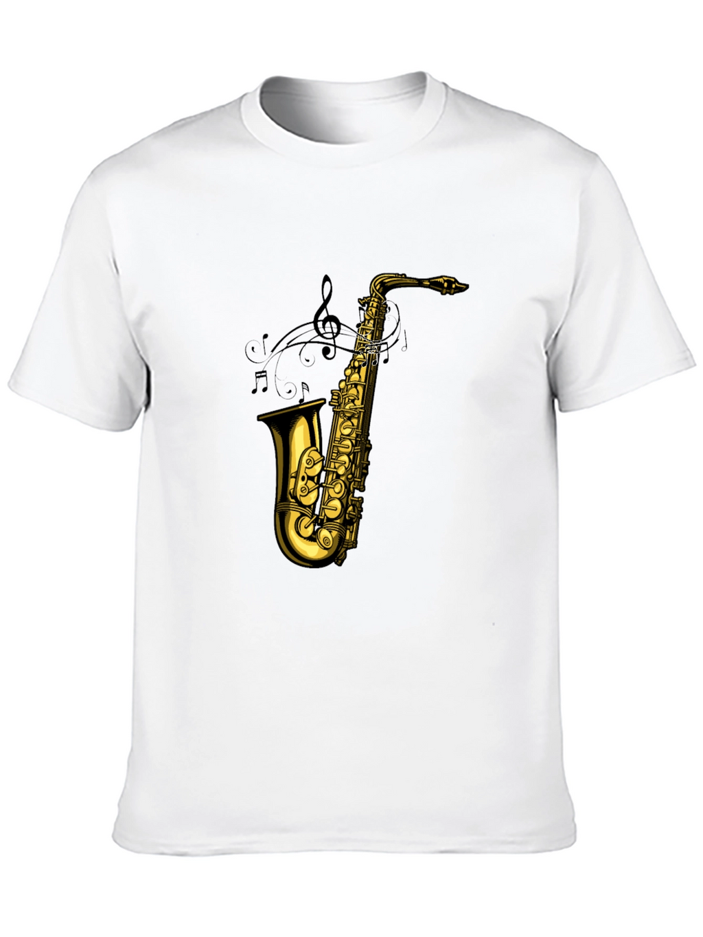 Saxophone Graphic Tee - Musical Instrument T-Shirt