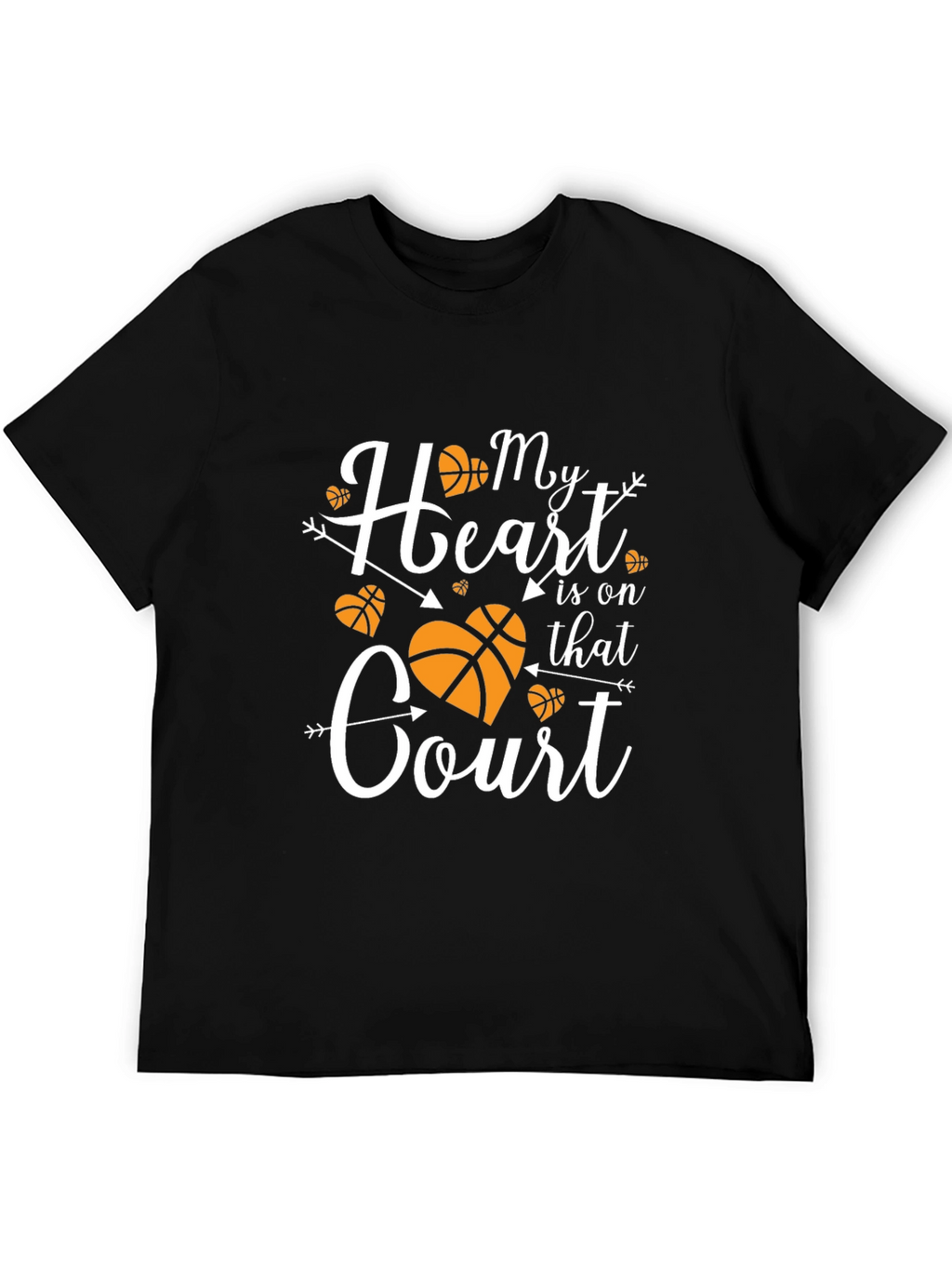 Basketball Mom Heart T-Shirt