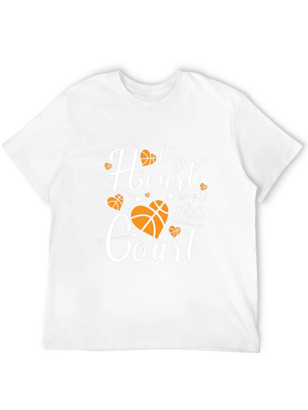 Basketball Mom Heart T-Shirt