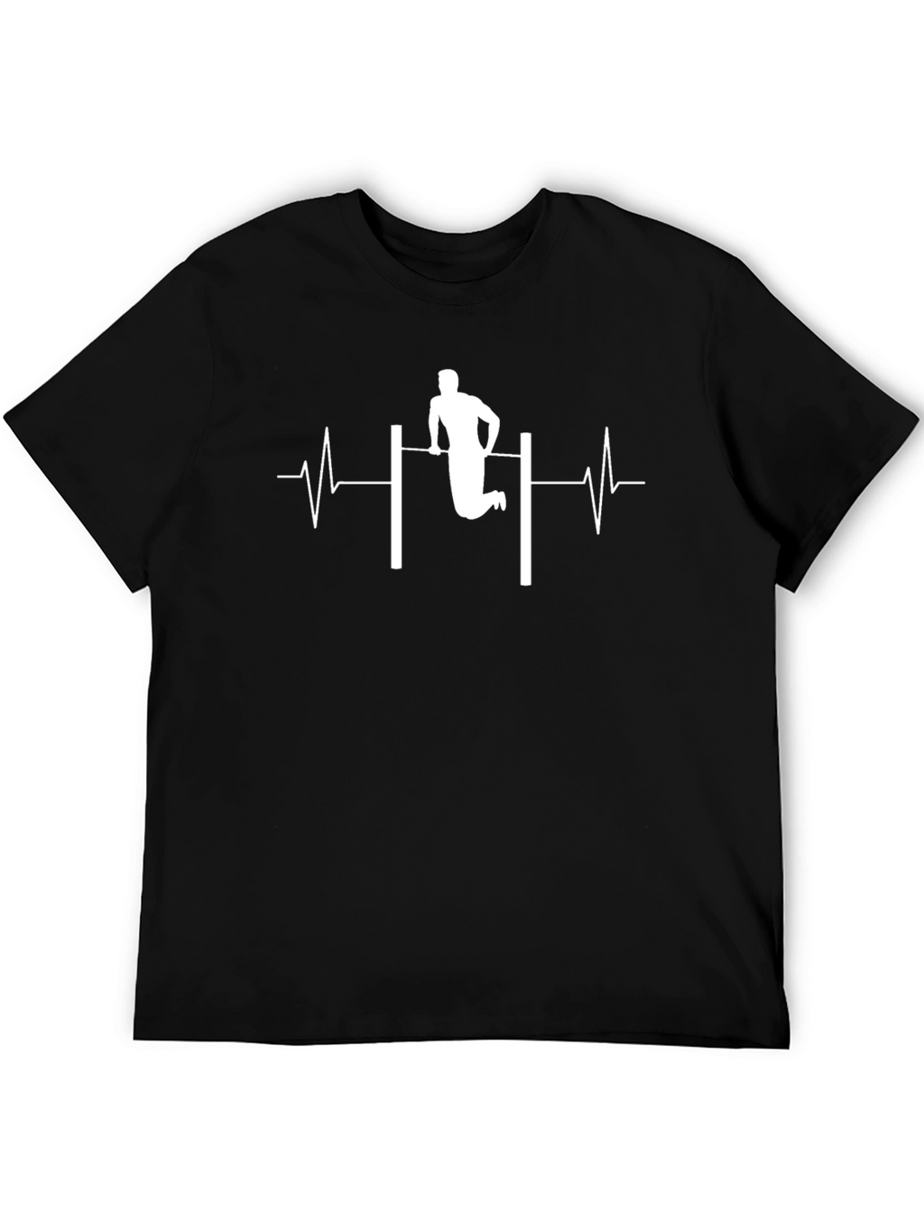 Gymnast Heartbeat Graphic Tee - Black