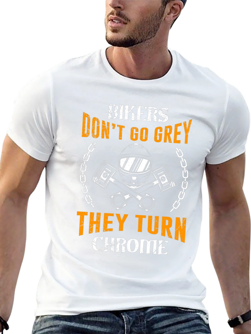 Bikers Dont Go Grey T-Shirt