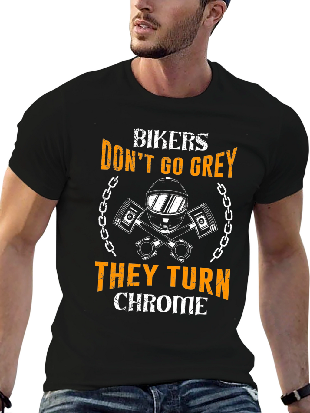 Bikers Dont Go Grey T-Shirt