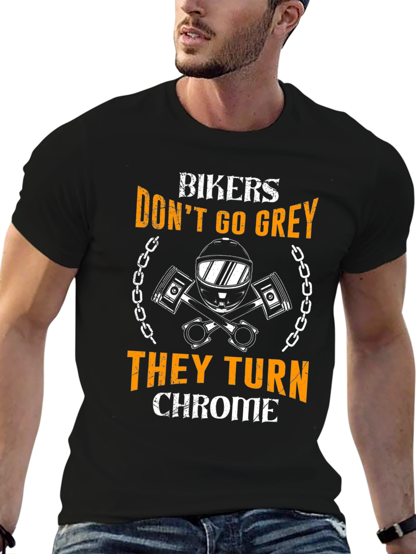 Bikers Dont Go Grey T-Shirt