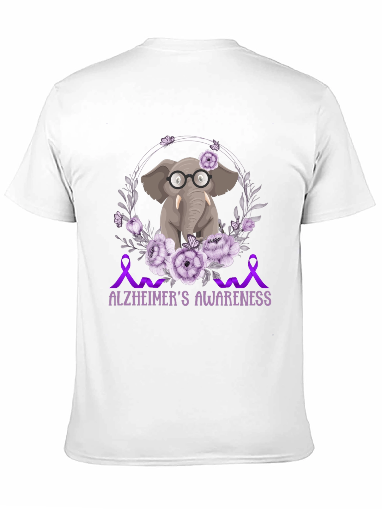 Alzheimers Awareness Elephant T-Shirt