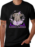Alzheimers Awareness Elephant T-Shirt