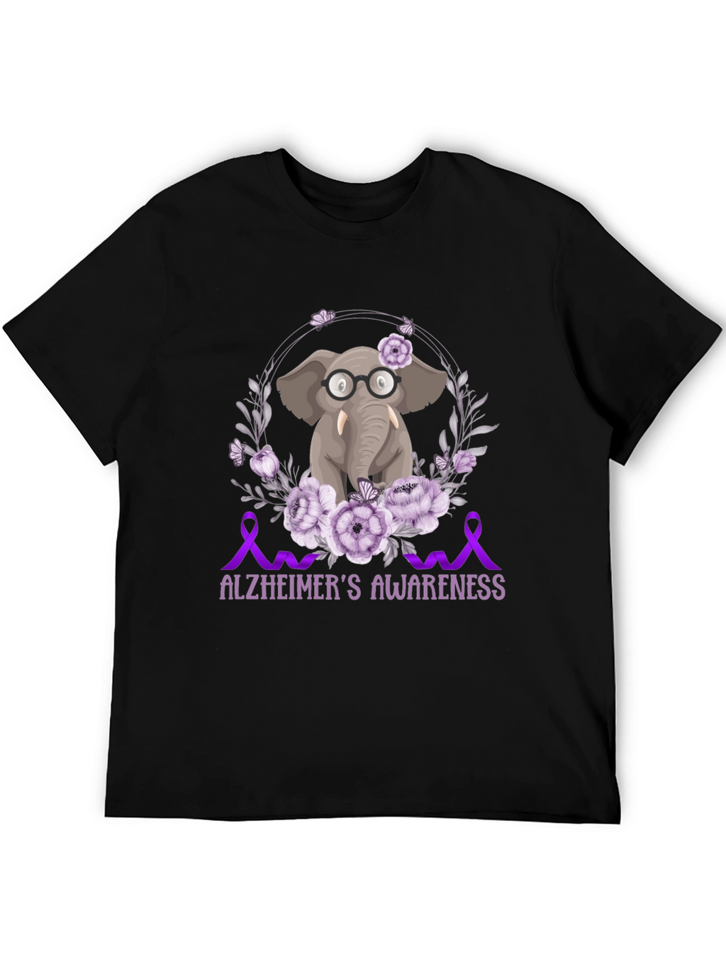Alzheimers Awareness Elephant T-Shirt