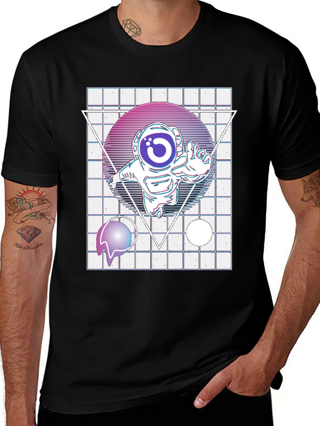 Retro Space Astronaut T-Shirt