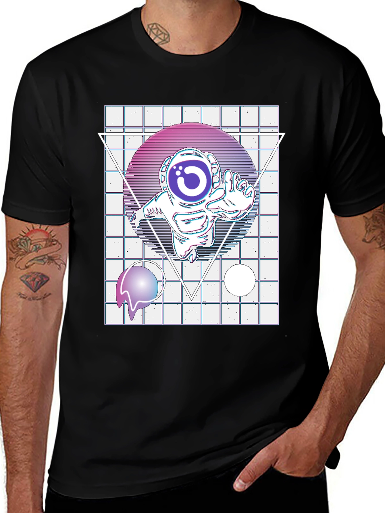 Retro Space Astronaut T-Shirt
