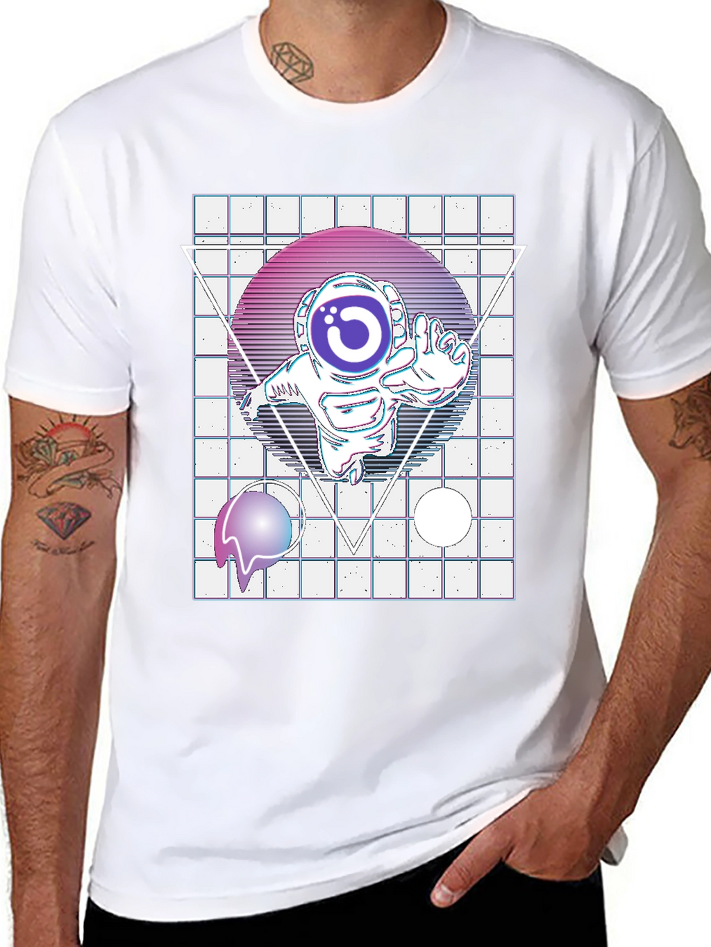 Retro Space Astronaut T-Shirt