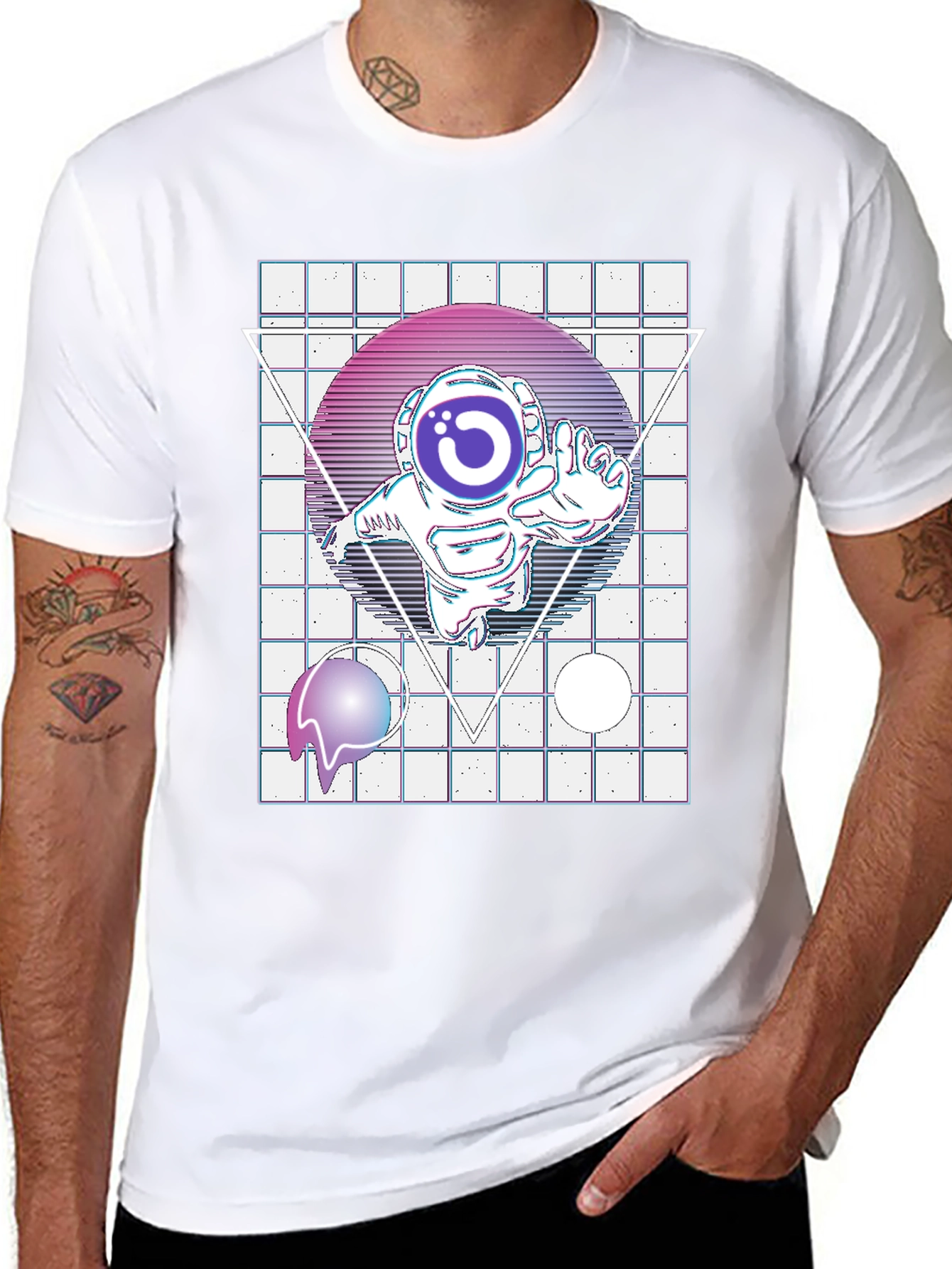 Retro Space Astronaut T-Shirt