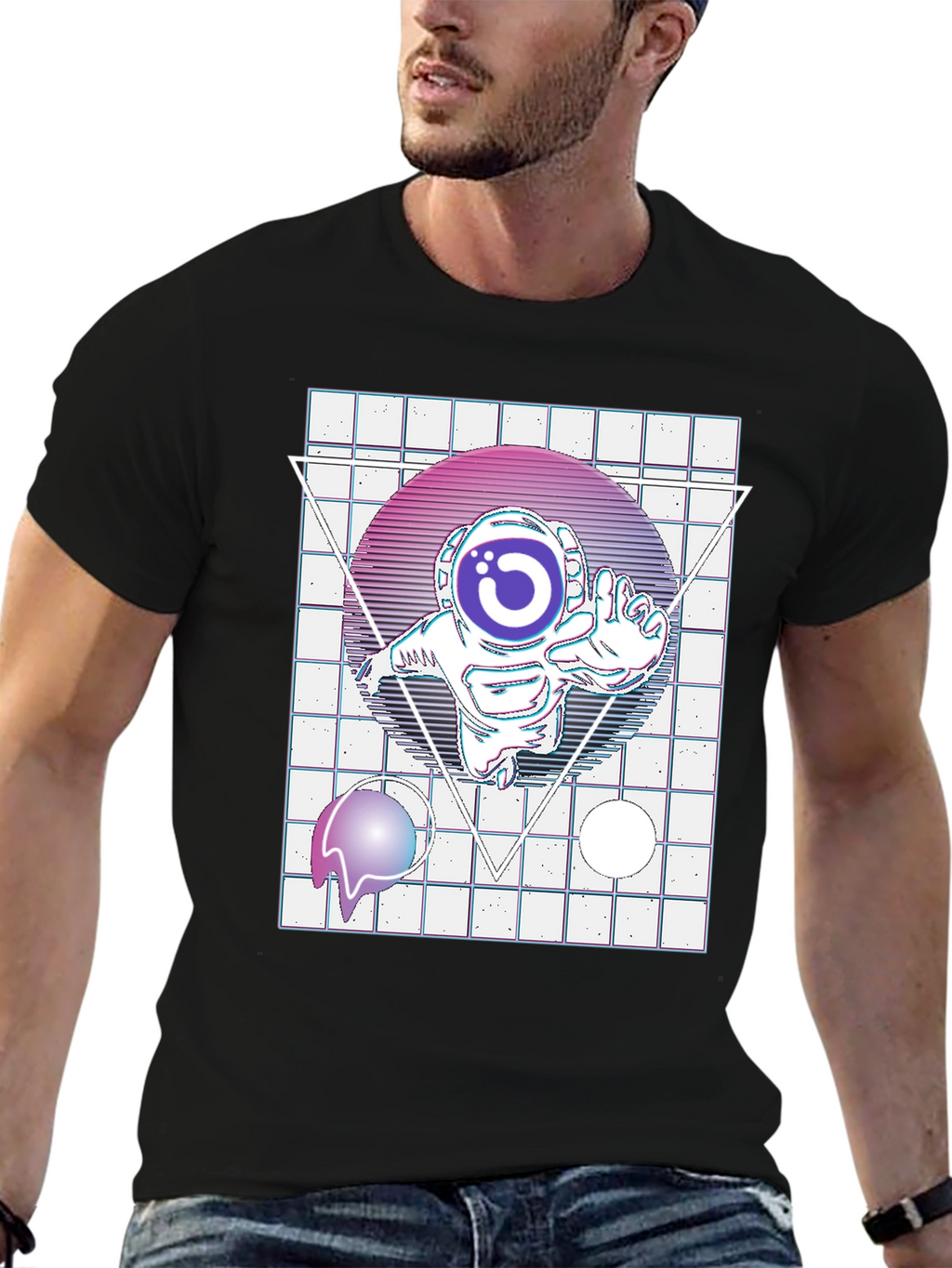 Retro Space Astronaut T-Shirt