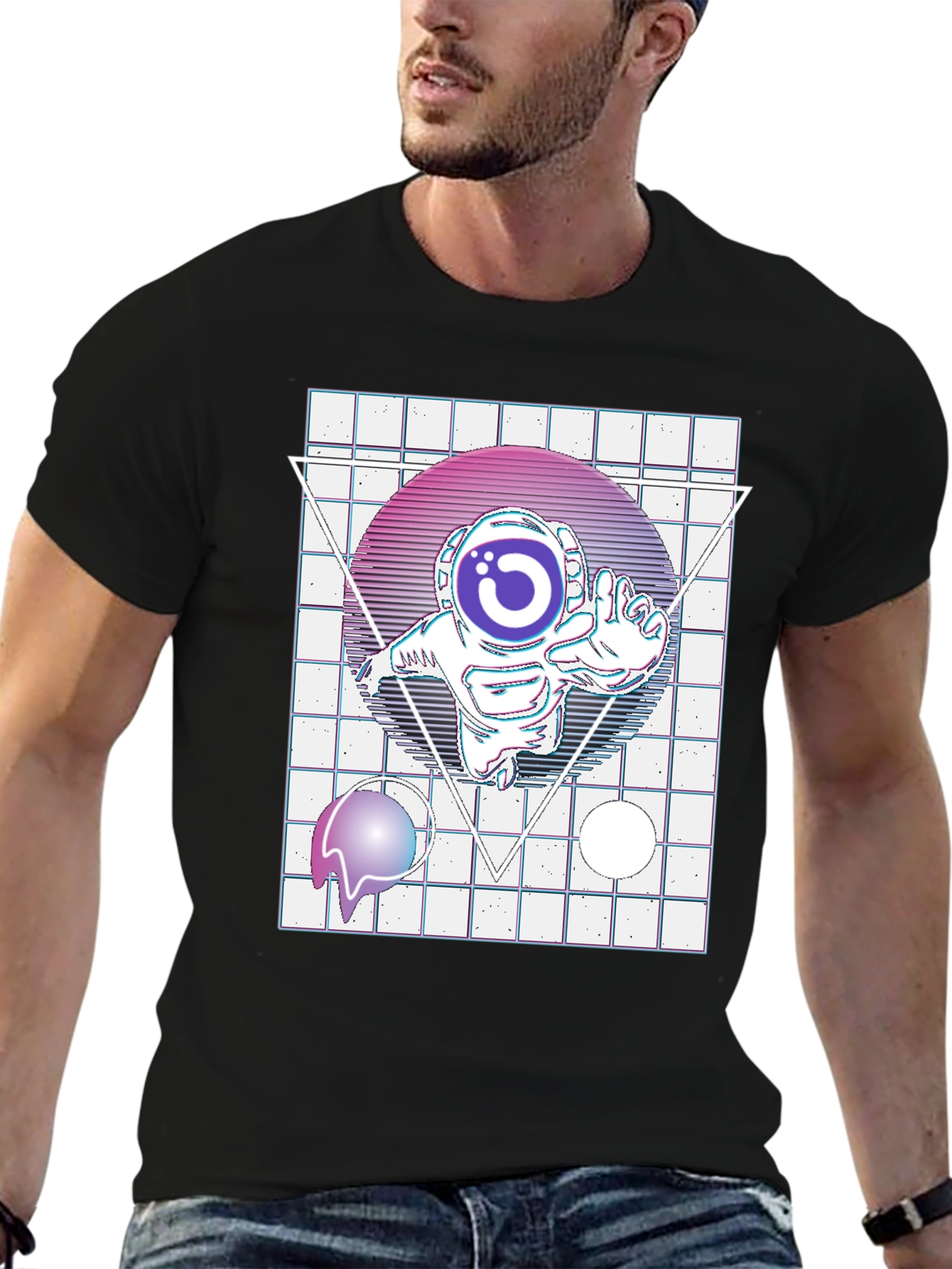 Retro Space Astronaut T-Shirt