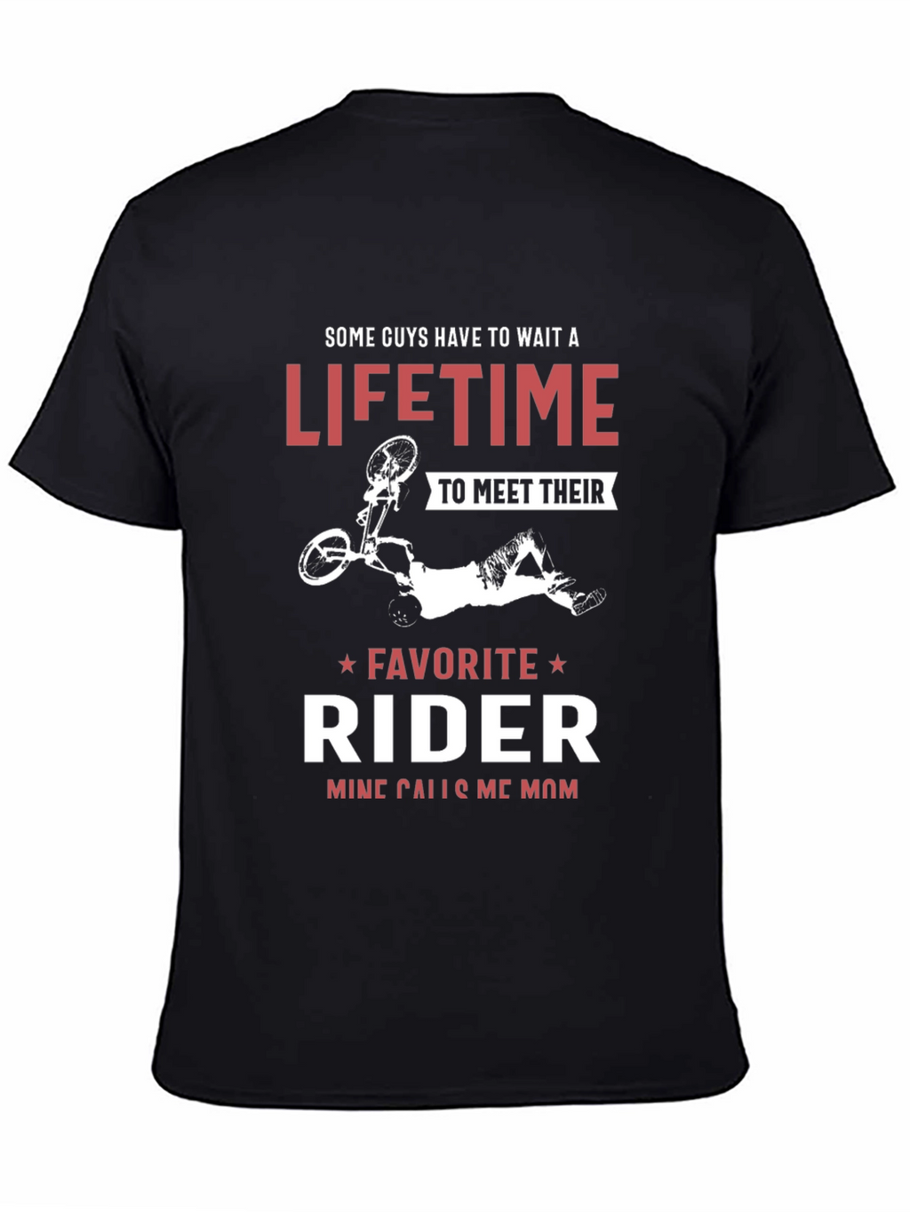 Moms Favorite Rider Black Graphic Tee